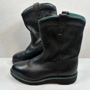 Wolverine Hy Test Work Boots Steel Toe Pull On Size 9.5 Mens 27389 READ